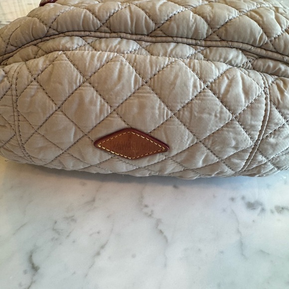 Preowned MZ Wallace Light Gray Quilted Mini Backpack - Picture 4 of 7